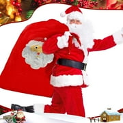 Nkmbld Large Santa Sacks Drawstring Christmas Bag, Santa Claus Costume Christmas Sacks for Presents