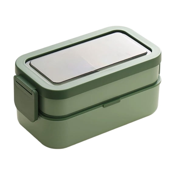 Nkmbld Lunch Box Containers, Double-Layer Divided Bento Box Plastic Food Storage Containers, All-in-One Large Bento Box Leak-Proof Lunchbox, BPA-Free