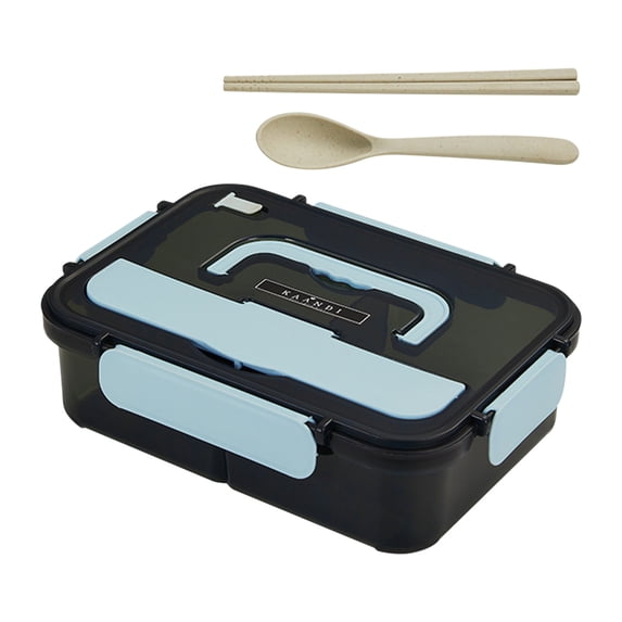 Nkmbld Lunch Box for Men, Large Capacity Lunch Box with Cutlery, All-in-One Portable Bento Box Leak-Proof Food Containers, BPA-Free, Microwave Safe