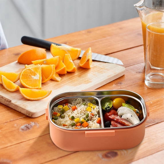 Nkmbld Lunch Box for Men, Multi-Compartment Meal Prep Containers Reusable Lunch Food Containers with Tableware, Leak-Proof Lunchbox for Work, Picnic
