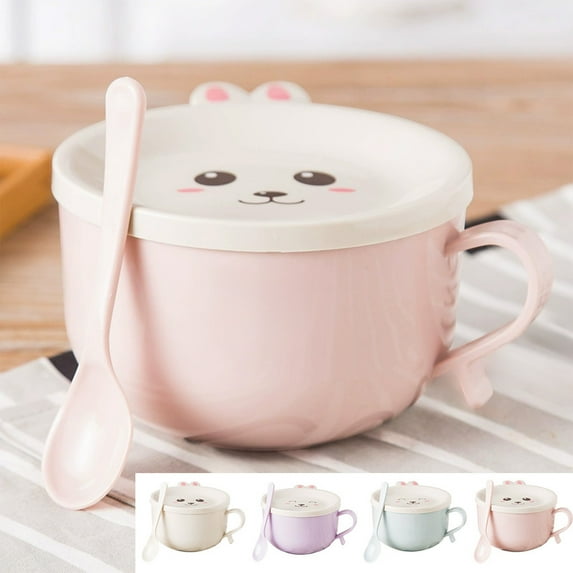 Nkmbld Microwave Bowl with Lids Stainless Steel Bowl Food Grade Household Tableware for Serving Soup, Oatmeal, Pasta and Salad, Purple