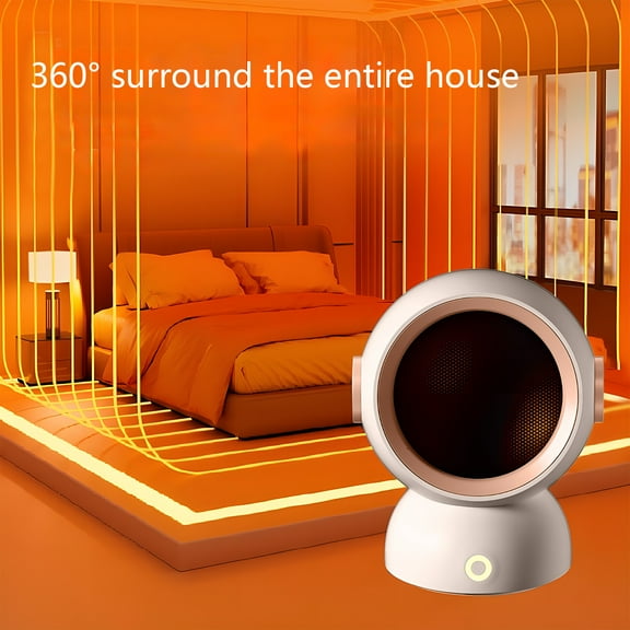 Nkmbld Mini Heater for Office Desk, Household Desktop Heater Warmer Super Wind Speeds 1200W Overheat Protection Suitable for Office Bedroom Bathroom, Pink