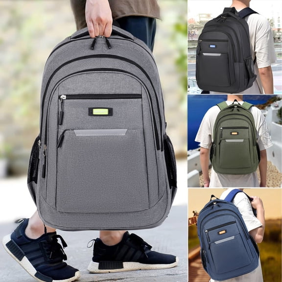 Nkmbld Multipocket Backpack Laptop Backpack 16 Inch Business Slim Laptop Travel College Computer Bag, Black