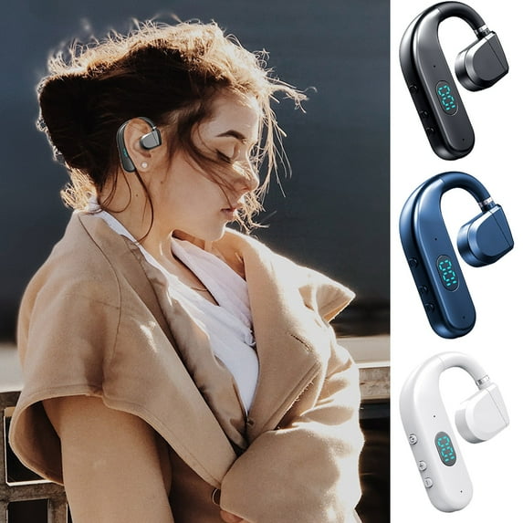 Nkmbld Noise Cancelling Headphones Ear Stereo In-ear Earphones Bluetooth Headphones Handsfree Wireless Headset Business Headset Drive Call Sports Earphones, Black