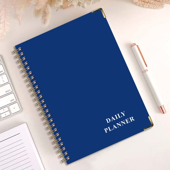 Nkmbld Notebook for Working English Budget Coil Notebook A5 Strap Financial Planning Self-Discipline Check-in Notebook
