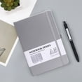 thumbnail image 1 of Nkmbld Notebooks for Work Notebook Diary with Inner Pockets Hard Leather Cover with Lines 80g Thick Paper of Superior Quality 200 Pages, Silver, 1 of 8