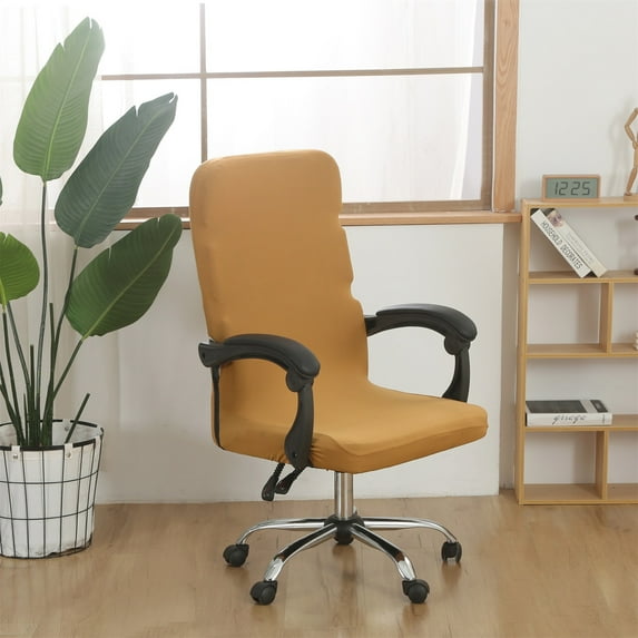 Nkmbld Office Chair Covers Set Computer Universal Protective Stretchable Chair Seat Covers Desk Armrest Slipcovers Pads Office Cushion Backrest for Rotating