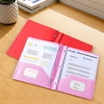 thumbnail image 1 of Nkmbld Office File Folders, Expanding File Folder with Pockets Heavy Duty Paper Folder for Letter A4 Files Business Teacher Office, Pink, 1 of 8