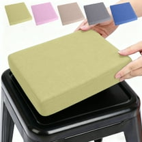 Nkmbld Outdoor Patio Chair Cushions Set, Linen Dining Chair Pad Square High-Density Sponge Comfortable Chair Cushions for Kitchen, Green