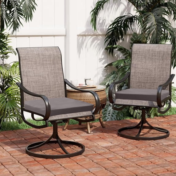 Nkmbld Outdoor Patio Chair Cushions Set, Outdoor Waterproof Sofa Cushion Solid Color Seat Cushion for Backyard, Couch, Sofa and Patio Furniture, Gray