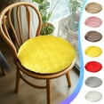 thumbnail image 1 of Nkmbld Outdoor Patio Chair Cushions Set, Round Plushs Cushion Tatami Seat Cushion Fart Cushion for Backyard, Couch, Sofa and Patio Furniture, Yellow, 1 of 8