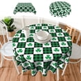thumbnail image 1 of Nkmbld Outdoor Square Tablecloth St. Patrick's Day Tablecloth Shamrocks Washable Tablecloth Holiday Dinner Party Restaurant Table Decoration, Multicolor, 1 of 8