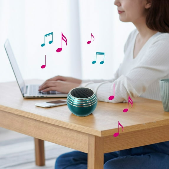 Nkmbld Outdoor Stereo Speakers M9-Border Mini Bluetooth Small Speaker Paired Subwoofer Portable Wireless Voice High Volume Portable Audio, Blue