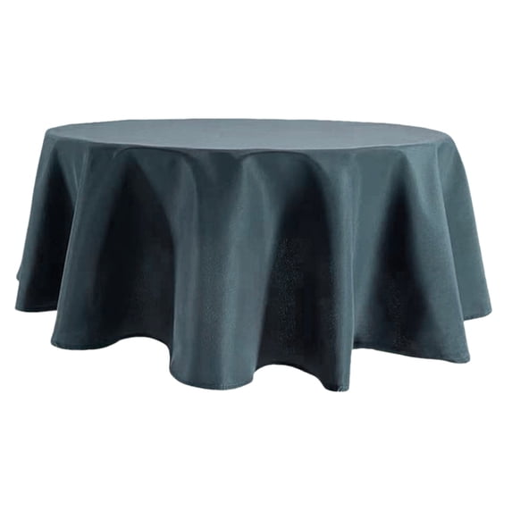 Nkmbld Outdoor Tablecloth 70 Inches Round Tablecloths Suitable for Party Restaurants Picnic Dinner Decor, Gray