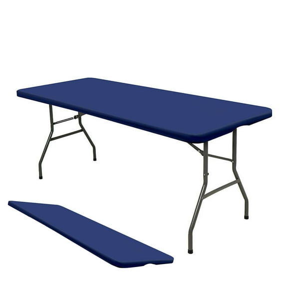 Nkmbld Outdoor Tablecloth Spandex Picnic Tablecloth for Wedding, Kitchen, Outdoor Picnic, Party, Blue