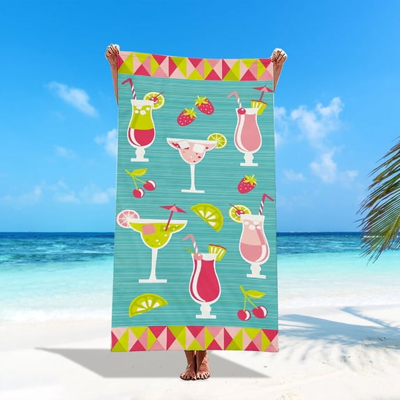 Nkmbld Oversized Beach Towel, Microfiber Lightweight Pool Towels Quick Dry Absorbent Beach Blanket Multi-Purpose Cooling Towels for Travel Swimming Pool