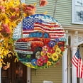thumbnail image 1 of Nkmbld Patriotic Acrylic Stained Glass Window Hanging Ornaments 250th Anniversary 4th of July American Flag Acrylic Suncatcher Ornaments for Home Wall Decor, 1 of 8