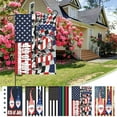 thumbnail image 1 of Nkmbld Patriotic Garden Flag, Independence Day Banner Double Sided Linen Garden Flag for Outdoor Lawn Patio Decoration, 12x18 Inch, 1 of 8