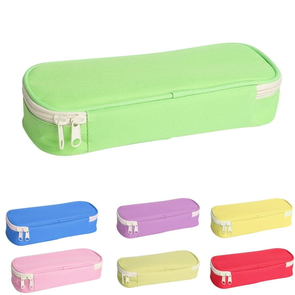 Nkmbld Pencil Box with Large Zipper High Capacity Pencil Case, Handheld Oxford Cloth Storage Pouch