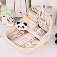 thumbnail image 1 of Nkmbld Pencil Pouch Large Capacity Pencil Case with Zipper, Multiple Pockets, Portable Pencil Case Pouch Organizer, Multi-Layer Aesthetics Makeup Bag, 1 of 8