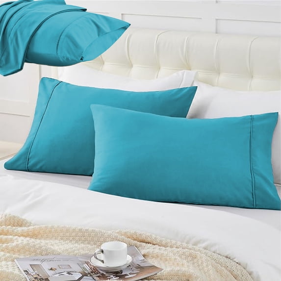 Nkmbld Pillow Cases King Size, Double Brushed Microfiber Pillowcases, Super Soft Cooling Pillow Case Covers with Envelope Closure, Machine Washable