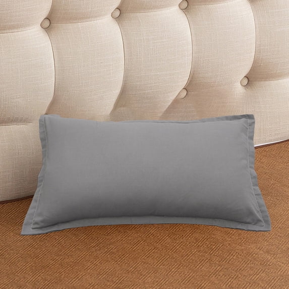 Nkmbld Pillow Cases King Size, Solid Color Cooling Pillowcases with Envelope Closure, Machine Washable Pillow Protectors, Gifts for Women Men, Gray