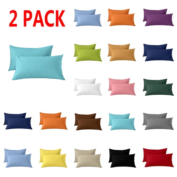 Nkmbld Pillow Cases Queen Size Set of 2, Super Soft Easy Care Microfiber Pillowcases with Envelope Closure, Comfortable and Breathable Pillow Protectors