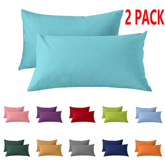 Nkmbld Pillow Cases Queen Size Set of 2, Super Soft Easy Care Microfiber Pillowcases with Envelope Closure, Comfortable and Breathable Pillow Protectors
