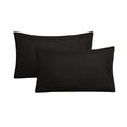 thumbnail image 1 of Nkmbld Pillow Cases Standard Size Set of 2, Summer Cooling Pillow Case Covers with Envelope Closure, Ultra Soft Hotel Quality Pillowcase Covers, Black, 1 of 8