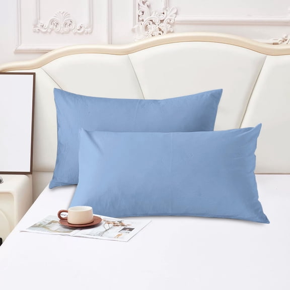 Nkmbld Pillowcases King Size Set of 2, Super Soft Easy Care Microfiber Pillowcases with Envelope Closure, Comfortable and Breathable Pillow Protectors