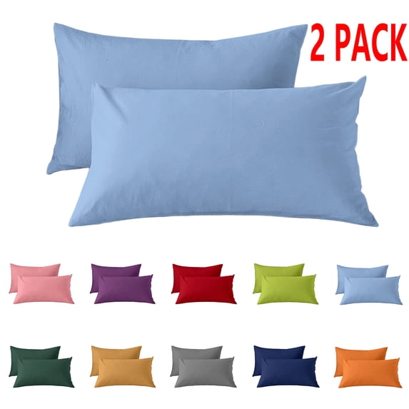Nkmbld Pillowcases King Size Set of 2, Super Soft Easy Care Microfiber Pillowcases with Envelope Closure, Comfortable and Breathable Pillow Protectors