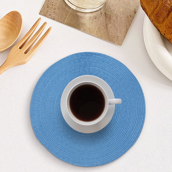 Nkmbld Placemats Set of 3, Woven Placemats Non-Slip Stain Resistant Kitchen Table Placemats, Reusable Table Mats for Kitchen Dining Party Decorations