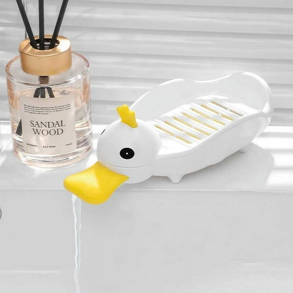 Nkmbld Platypus Soap Box for Home Decoration, Household Soap Rack Draining Tray for Bathroom Kitchen Sink Counter Top