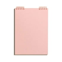 Nkmbld Pocket Notebook Loose Leaf Folder Notebook, 100 GSM College Ruled Notebooks for Work, Travel, Note Taking, Pink