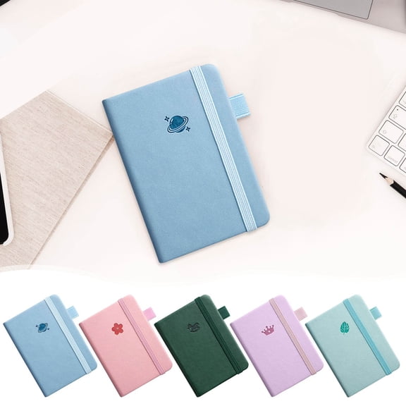 Nkmbld Pocket Notebook Portable Notepad Thickened Pocket Mini A6 Handy Note, 100 GSM College Ruled Notebooks for Work, Travel, Note Taking, Blue