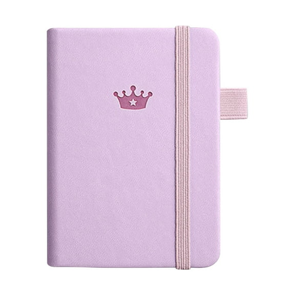 Nkmbld Pocket Notebook Portable Notepad Thickened Pocket Mini A6 Handy Note, 100 GSM College Ruled Notebooks for Work, Travel, Note Taking, Purple