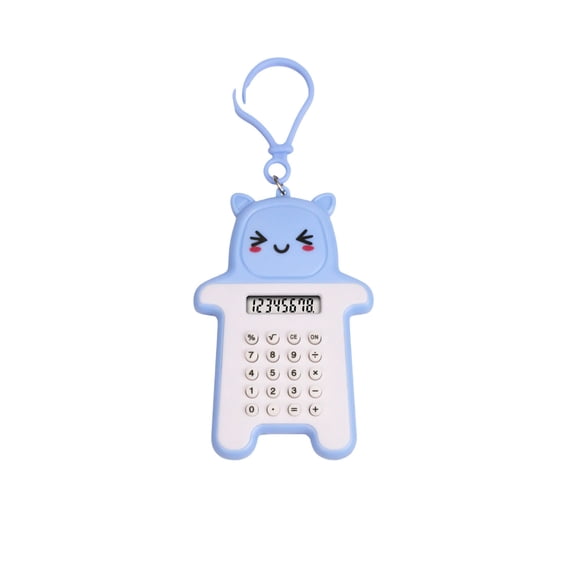Nkmbld Pocket Size Calculator Cute Mini Keychain Digital Calculators, 8-Digit LCD Display, Small Calculator Standard Function Electronics