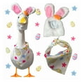 thumbnail image 1 of Nkmbld Porch Goose Outfits Cute and Fun Porch Goose Clothes Fit Easter Gooses Outfit Clothes for Lawn Yard and Patio Decoration, 1 of 8
