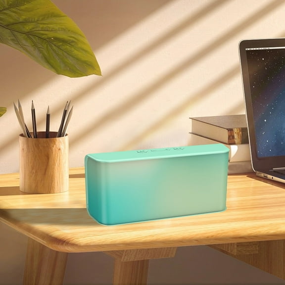 Nkmbld Portable Bluetooth Speakers Bluetooth Version 5.0 New Private Model C3 Color Printing Gift Bluetooth Speaker Audio Wireless Subwoofer, Green