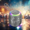 thumbnail image 1 of Nkmbld Portable Bluetooth Speakers Colorful Light Bluetooth Speaker Luminous Outdoor High-power Long Standby Wireless Bluetooth Speaker, Gray, 1 of 8