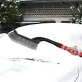 thumbnail image 1 of Nkmbld Portable Car Snow Shovel, 2 in 1 Ice Scraper Snow Brush for Car SUV Trucks Detachable Snow Plow with Foam Grip PVC Brush for Car Windshield, Red, 1 of 8