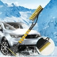thumbnail image 1 of Nkmbld Portable Car Snow Shovel, Multifunctional Long Snow Plow with Brush, Car Mounted Snow Scraper, Defrosting and Deicing Shovel for Car Windshield, Yellow, 1 of 8
