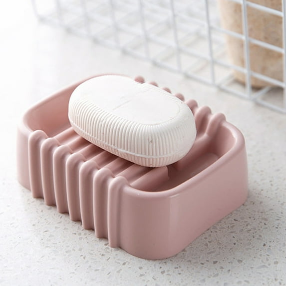 Nkmbld Portable Draining Soap Dishes, Large Size Soap Box Drainable Soap Holders for Kitchen, Bathroom, Laundry