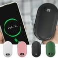thumbnail image 1 of Nkmbld Portable Electric Hand Warmer, Hand Warmers Rechargeable Dual Sided Hand Warmer 5200mAh with Power Bank 20Hrs Warmth Pocket Handwarmer, Black, 1 of 8