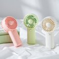 thumbnail image 1 of Nkmbld Portable Fan Handheld Small Fan, Rechargeable Mini Travel Fan for Outdoor Indoor, White, 1 of 9