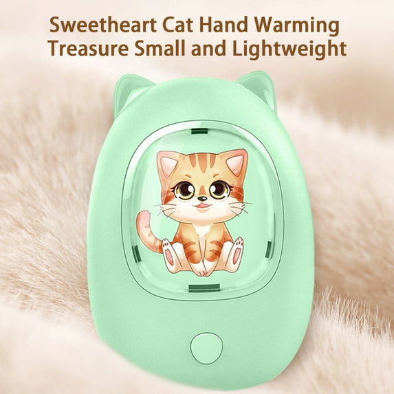 Nkmbld Portable Hand Warmers, 20Hrs Long Heating Electric Hand Warmer, Portable Pocket Heater, Winter Gifts for Men Women, Green