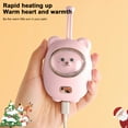 thumbnail image 1 of Nkmbld Portable Pocket Heater, Hand Warmer Cute Bear Modelling Modelling Fast Heating Hand Warmer, Winter Gifts for Men Women, Pink, 1 of 8