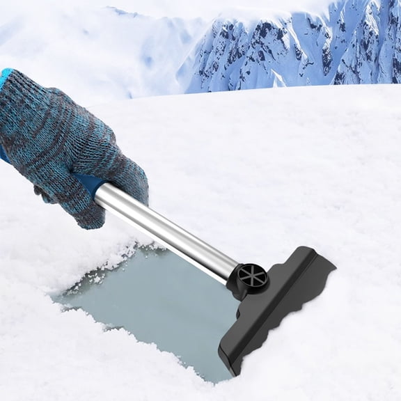 Nkmbld Portable Snow Shovel for Car, Multifunctional Deicing and Defrosting Tool for Car Snow Scraper Winter Window Snow Cleaner Household Wiper Tool, Blue