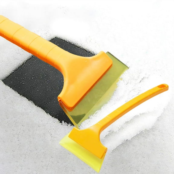 Nkmbld Portable Snow Shovel for Car, Winter Scraper with Long Handle, Emergency Snow Plow with Ergonomic Foam Grip, Snow Scraper for Cars, Trucks, SUVs, Vehicle