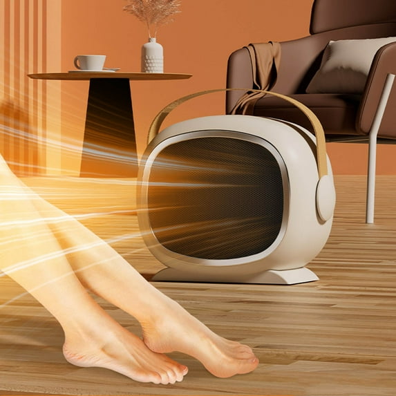 Nkmbld Portable Space Heater for Indoor Use, New High-Power Heater 1200w Ceramic Household Fast Heating Small Solar Heater with Overheat Protection, Green